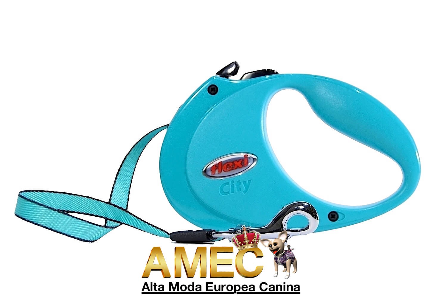 Correa Flexi Turquesa
