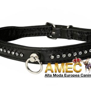 Collar Negro y Swarovski